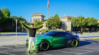 DRIVING MY 1000HP GTR TO FIRST DAY OF HIGH SCHOOL!