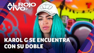 Karol G se encuentra cara a cara con su doble colombiana