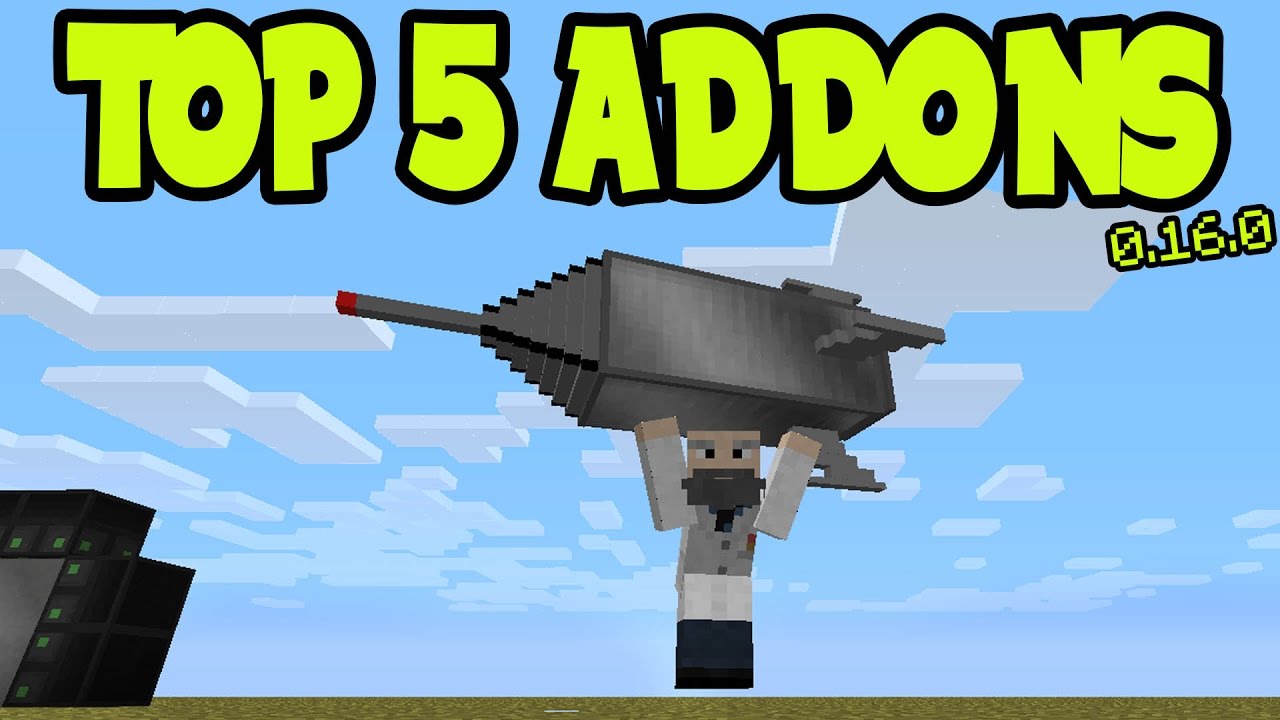 TOP 5 Minecraft Pocket Edition ADDON + BEHAVIOR PACKS!! // MCPE 0.16.0