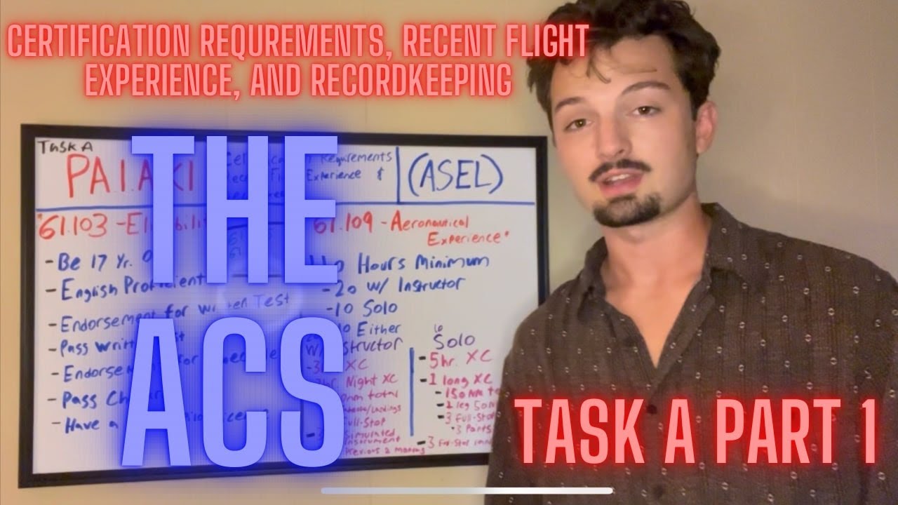 THE ACS - Task A - Certification Requirements PA.I.A.K1