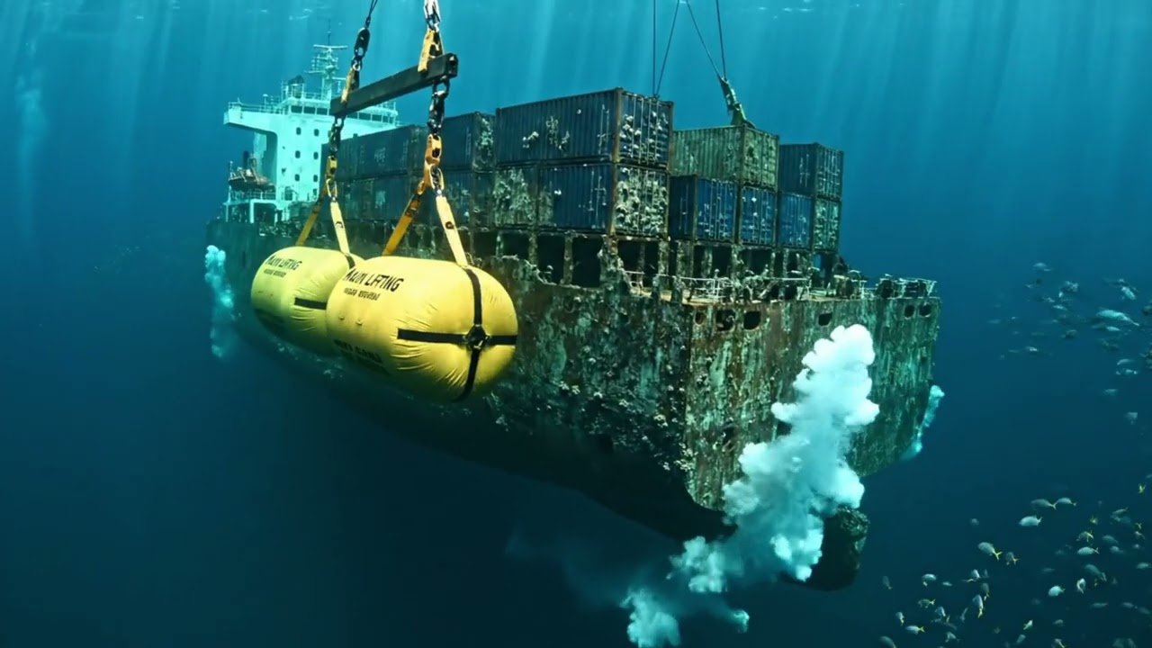 The journey back to the world's largest container ship, wrecked at sea 50 years ago.