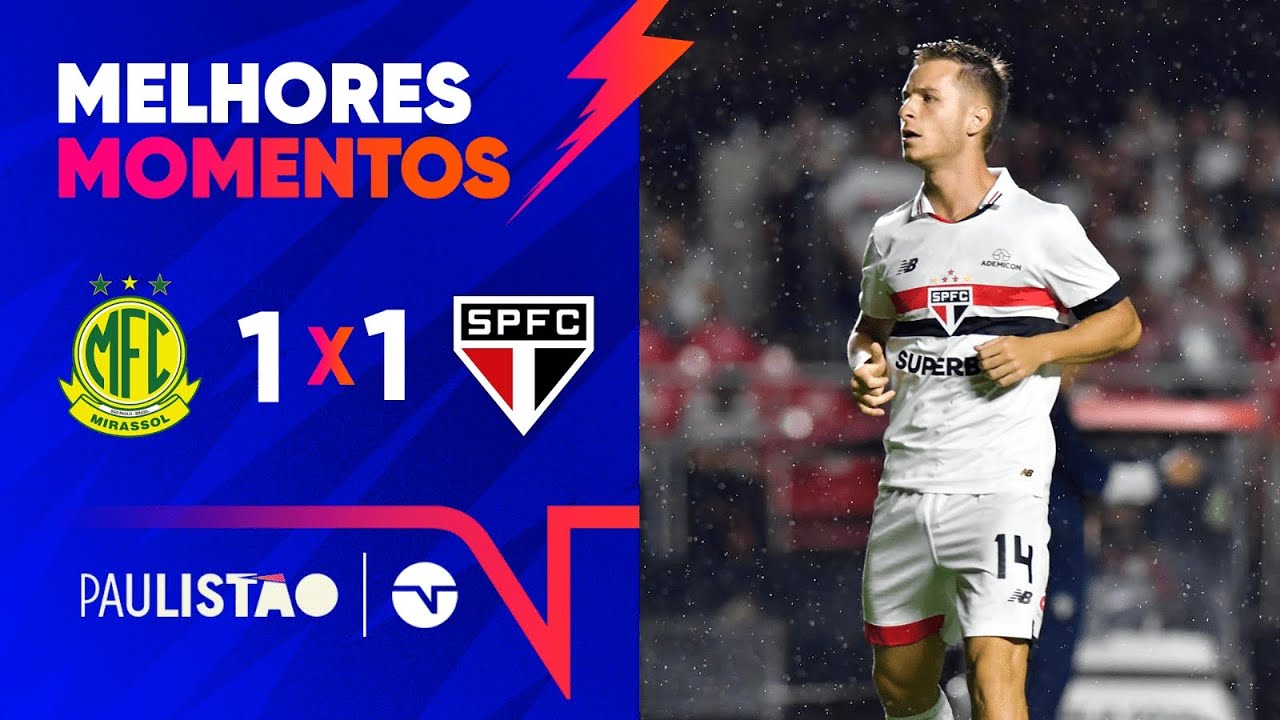 MIRASSOL SAI NA FRENTE MAS GALOPPO EMPATA PARA O SÃO PAULO! MIRASSOL 1 X 1 SÃO PAULO | PAULISTÃO