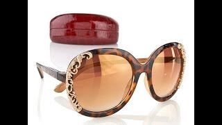 Hot in Hollywood Metallic Scroll Sunnies