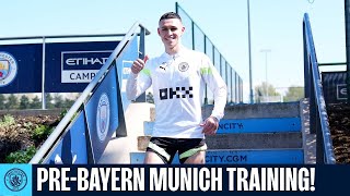 PRE-BAYERN MUNICH TRAINING! | Man City Training