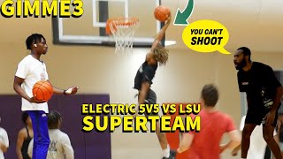 GOING AT PRO HOOPER AND D1 RECRUITS AT LSU | GIMME3 MIC'D UP 5V5