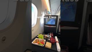 ✈️ JAL Business Class from Taipei to Tokyo meal service. #japanairlines #businessclass #jal