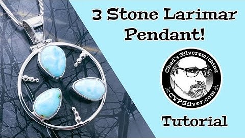 Make a 3 Stone Larimar Pendant: A Silversmithing Tutorial