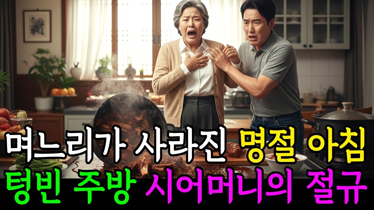 늘 일하던 며느리가 사라진 명절 아침, 텅 빈 주방에서 무너진 시어머니ㅣ노후사연ㅣ감동사연ㅣ사연라디오ㅣ오디오북