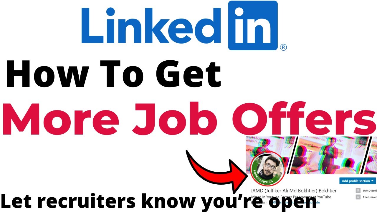How To Get More Job Offers In LinkedIn | Linkedin recruiters | Jobs ...