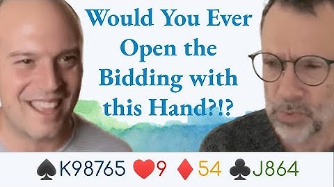 Can you believe the champs bid this? ♠K98765 ♥9 ♦54 ♣J864 - with Graeme Tuffnell