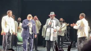 Otis Williams (the Temptations) & Shelly Berger at the opening of Ain’t Too Proud - Ahmanson Theater