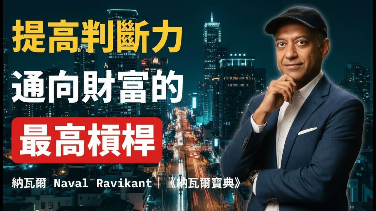 提升判斷力，通向財富的最高槓桿｜過濾噪音，奪回你的大腦控制權《納瓦爾寶典》