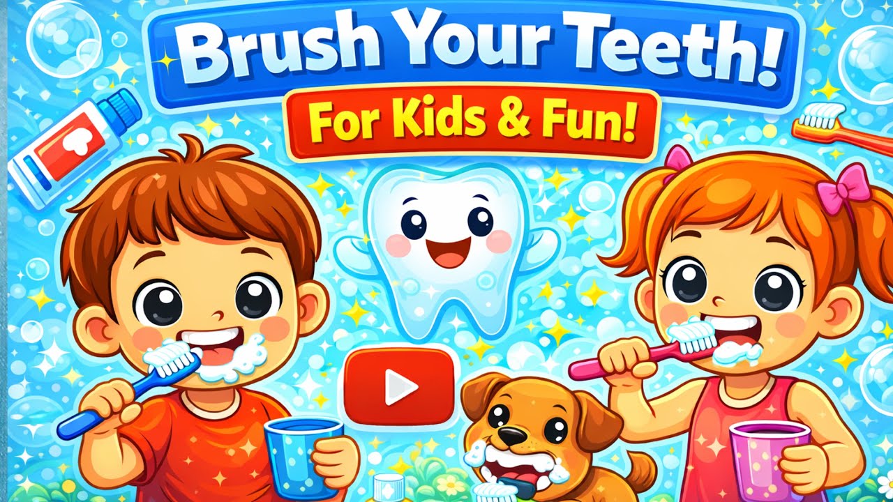 Brush Your Teeth | Fun Kids Cartoon | Healthy Habits for Kids - YouTube