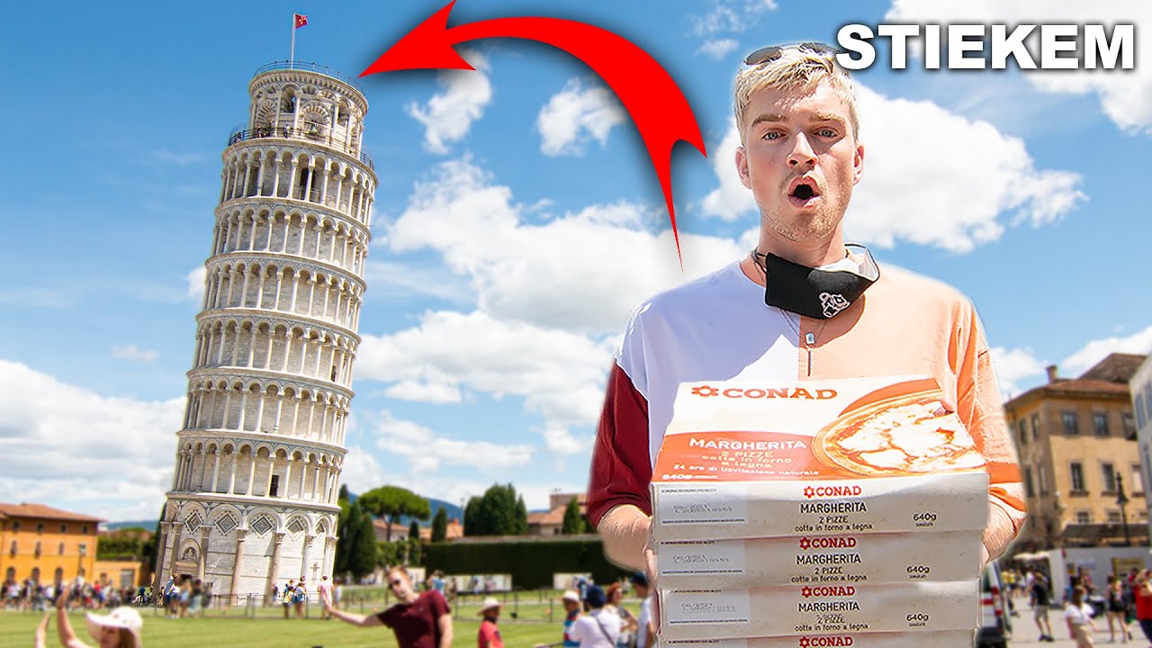 Toren Van Pizza’s Bouwen Op De Toren Van Pisa - YouTube