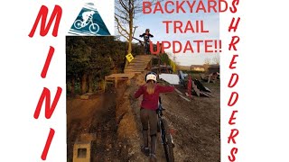 BACKYARD TRAIL UPDATE!/Mini Shredders/#MTB