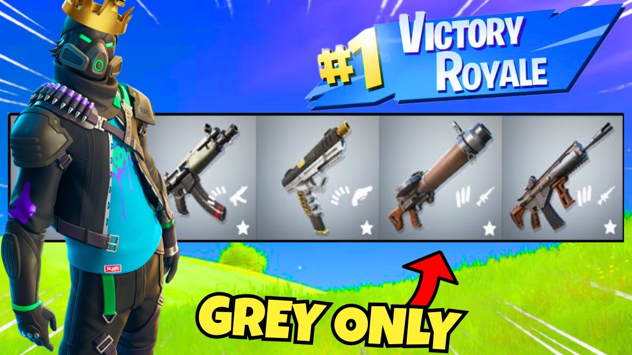 The *GREY WEAPONS* Only Challenge In Fortnite (It Was So Much Harder Than I Thought)