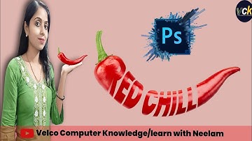 Photoshop chilli effect in hindi|photoshop tutorial|chilli text effect in photoshop|photo manipulate