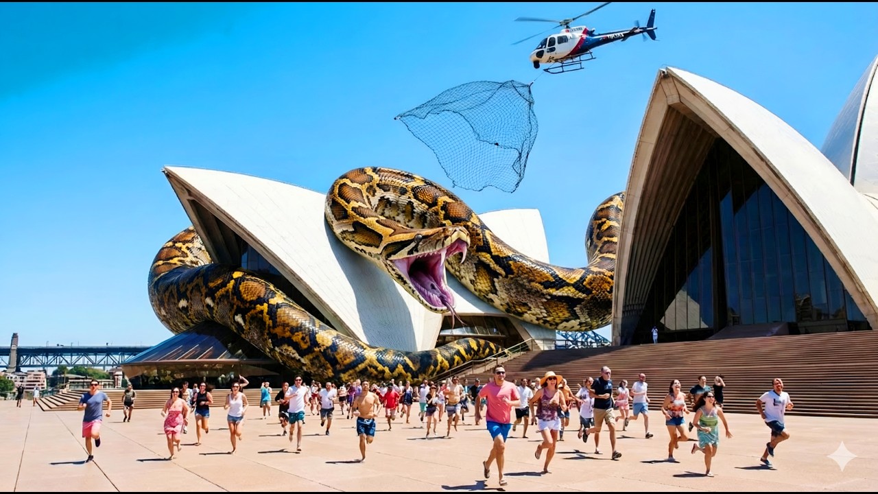 Giant Anaconda Attacks on Sydney opera house: (Military Arrives)