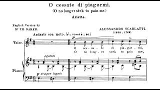 Karaoke: A. Scarlatti – O cessate di piagarmi | Piano Accompaniment for Voice