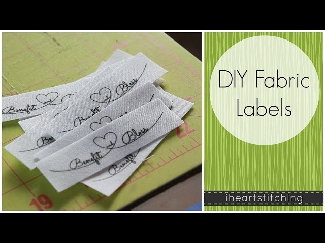 Woven Fabric Labels for Handmade Items - Personalized Name Labels