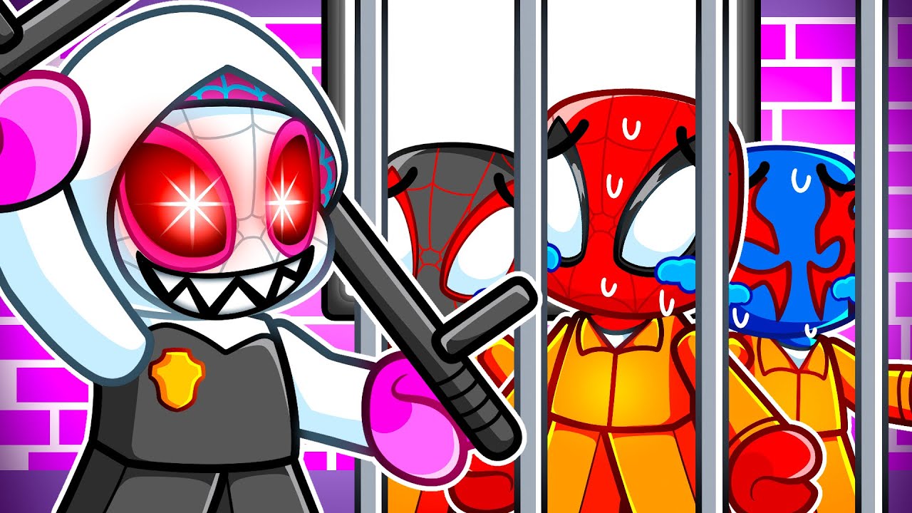 Escaping SPIDEY FAN GIRL PRISON In Roblox!