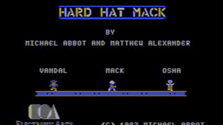 Atari 8-bit Hard Hat Mack (Electronic Arts) longplay @ScottithGames