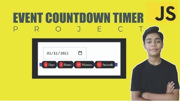 JAVASCRIPT Course Project Based Learning - Event Countdown Timer Using Javascript Project #30