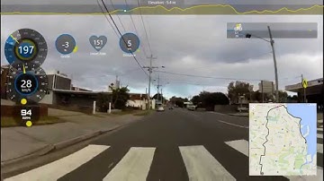 Adding a map to your cycling videos with overlay data
