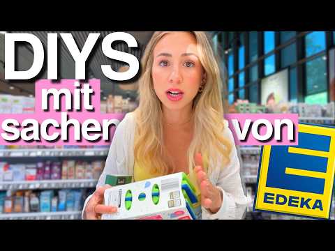 DIYs WITH ITEMS FROM EDEKA ✂️🛒 can you craft cool DIYs out of them?! - Cali Kessy