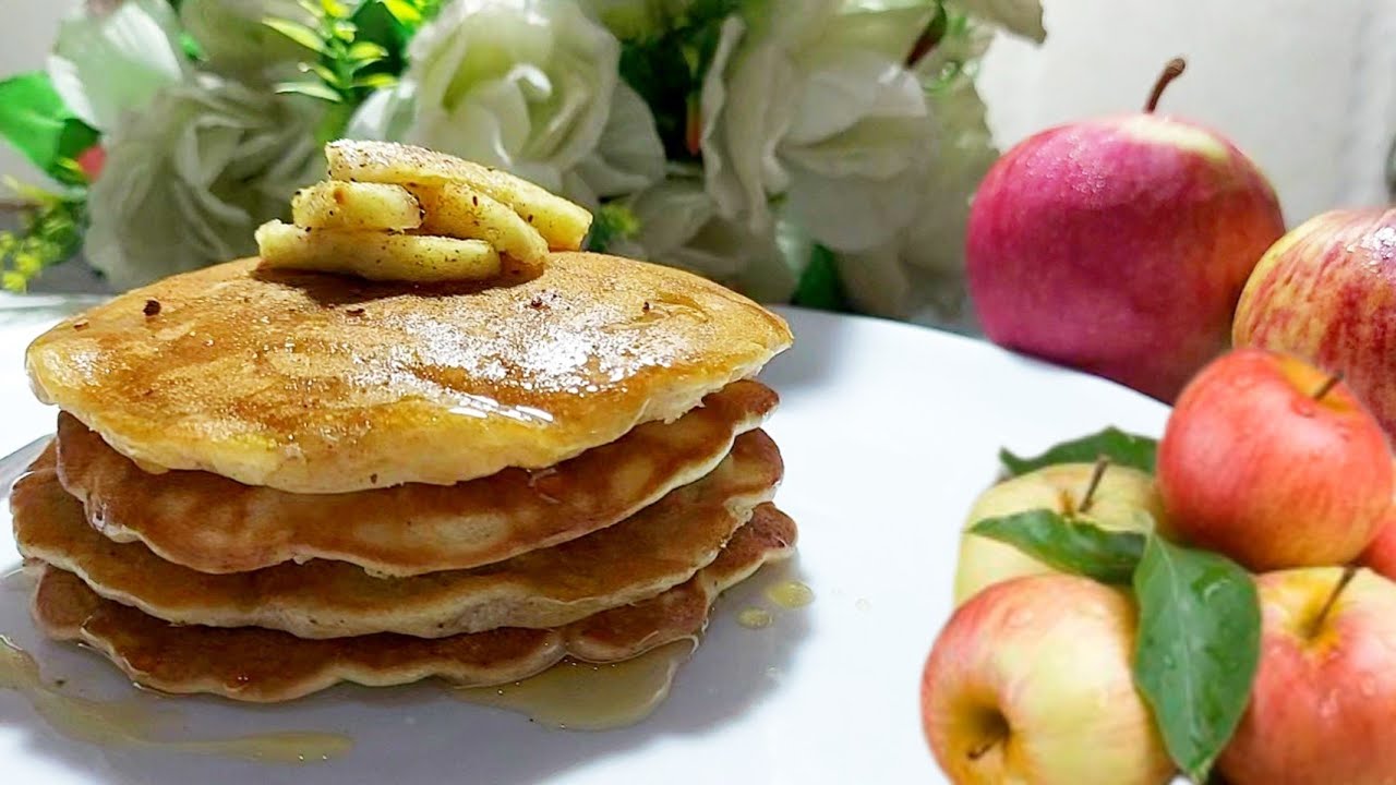 Apple Pancake recipe बच्चों के लिए बनाए टेस्टी पैनकेक Apple Sweet