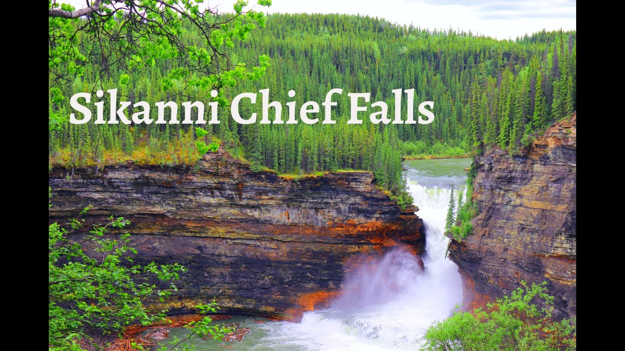 SIKANNI CHIEF FALLS- BEAUTIFUL WATERFALL IN BRITISH COLUMBIA