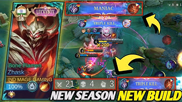 21 KILLS + MANIAC + NEW SEASON NEW BUILD 2025(S-39) !! ZHASK FRIST GAMEPLAY S - 39( Try This Build )