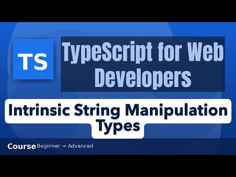 Intrinsic String Manipulation Types in TypeScript
