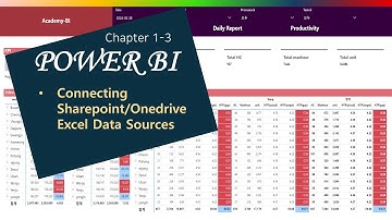 Power BI 따라하기 - Chapter 1-3 Connecting Sharepoint/Onedrive Excel Data Sources