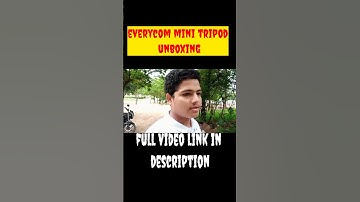 Everycom mini tripod unboxing and review in 1minute #shorts