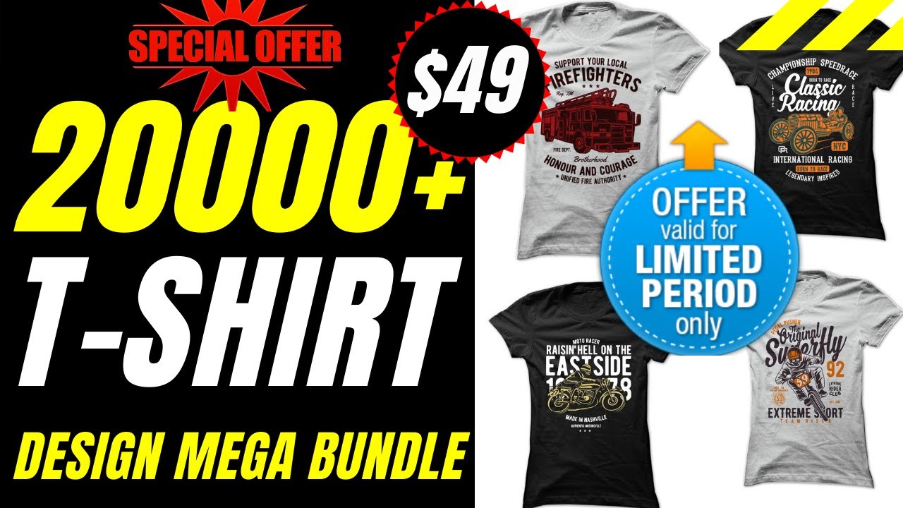 20K t shirt design bundle deals chep price