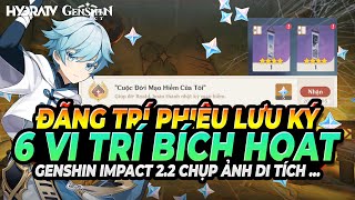 6 Bích Hoạt Trong Di Tích - Đãng Trí Phiêu Lưu Ký - Thành Tựu Ẩn, Nguyên Thạch Genshin Impact 2.2