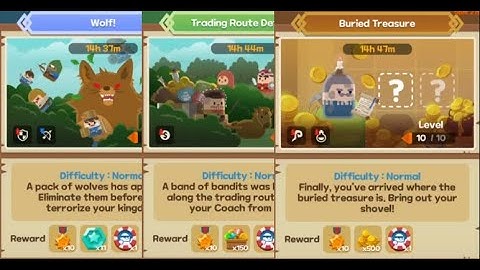 Merge Tactics: Kingdom Defense, Challenges Lv.10 (Buried Treasure, Trading Route Defense, Wolf!)