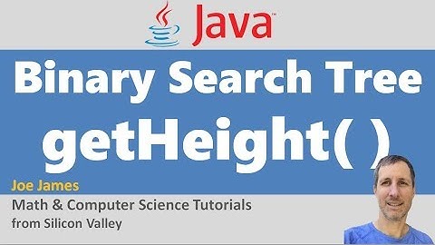 Java: Get Height of a Binary Search Tree (BST)