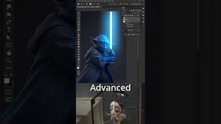 How to Add Glowing Lightsaber Effect in Adobe Photoshop 😱😱 #adobephotoshop #EditingMagic #editing