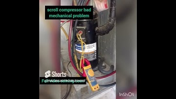 scroll compressor  mechanical problem, #compressor #defective , compressor noise,#scroll #shorts#ac