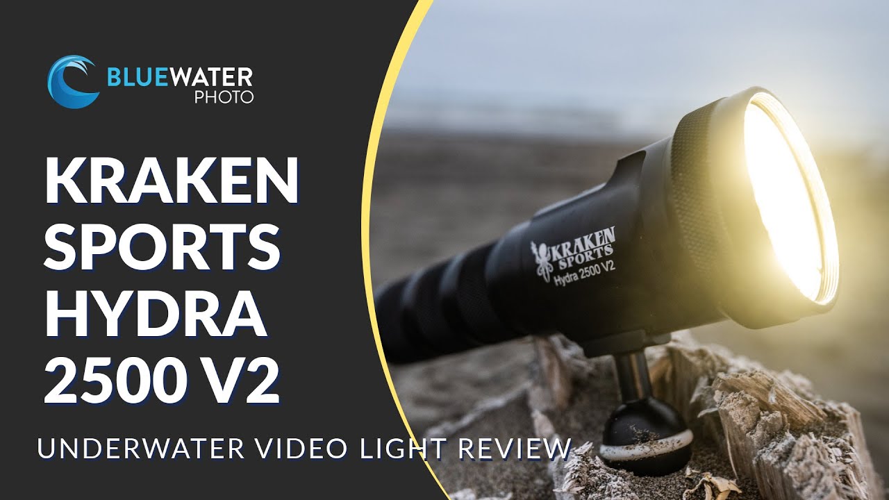 Kraken Sports Hydra 2500 V2 Underwater Video Light Review - YouTube
