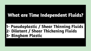 Time Independent Fluids | Pseudoplastic/She | Fluid Mechanics | Fluids | Mechanics | Pythagoras Math
