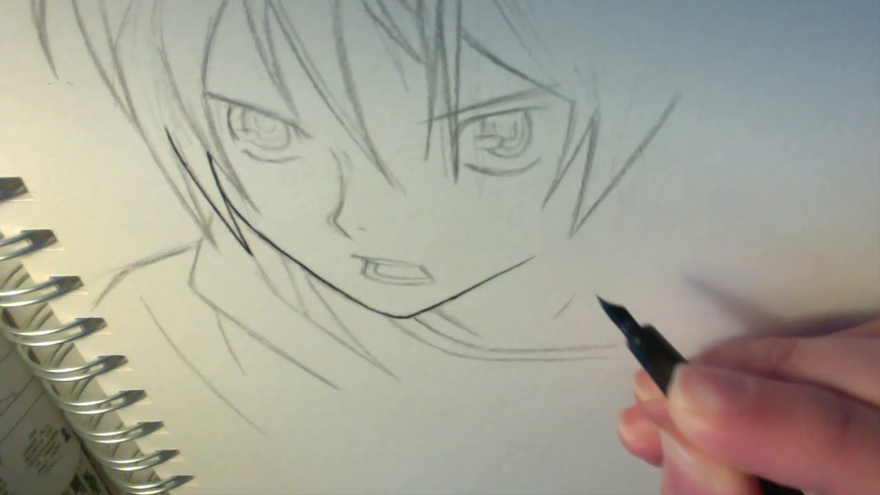 Draw Ruts Anime Drawing Anime/Manga Characters: Part 29 Bakuman Sketching (Real Time ...