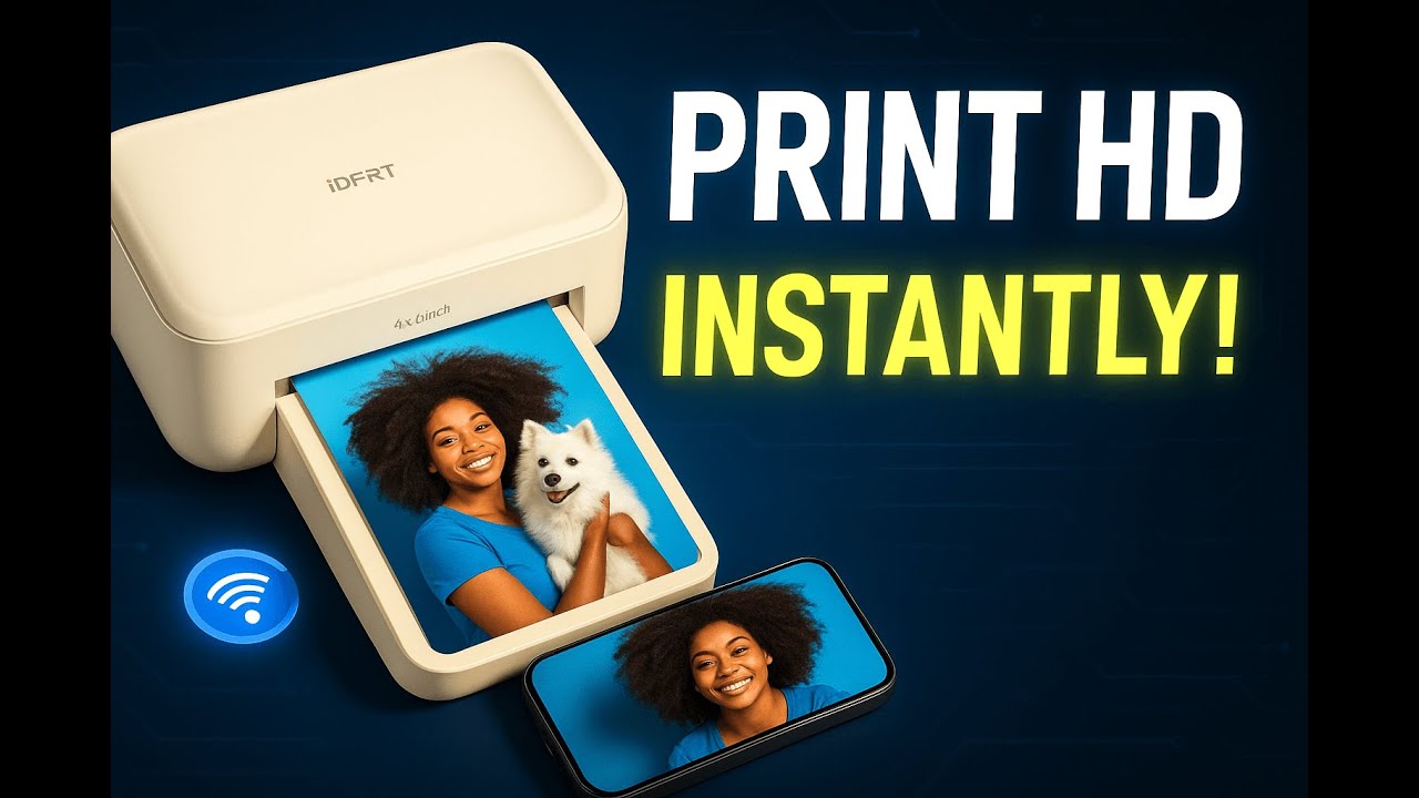 Review - iDPRT Desktop Photo Printer 4x6 Inch Color Photo Printer for iPhone, Includes 4"