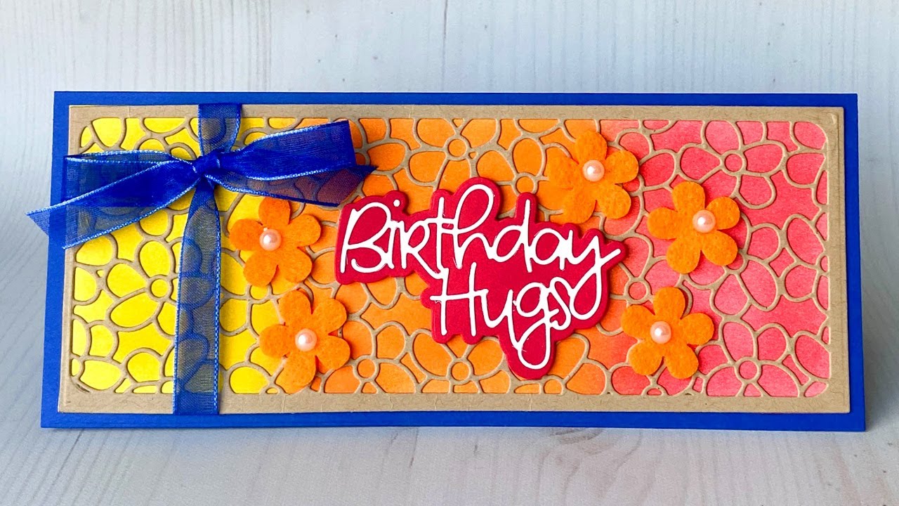 The Stamps of Life FLASH SALE Fun Flower Slimline Panel Die