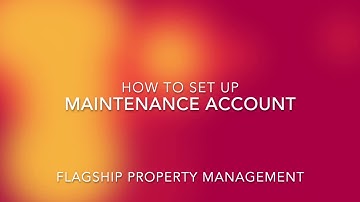 How To Set Up A Maintenance Account | Property Management Greenville, NC