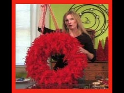 How to Make a Feather Boa Wreath with Lisa Robertson 