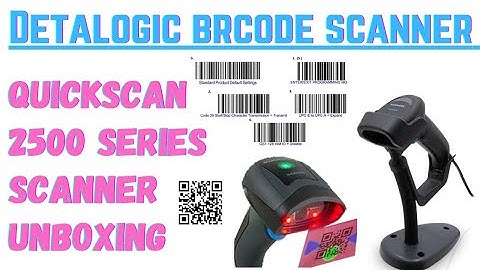 Detalogic Barcode scanner QuickScan QS2500 unboxing
