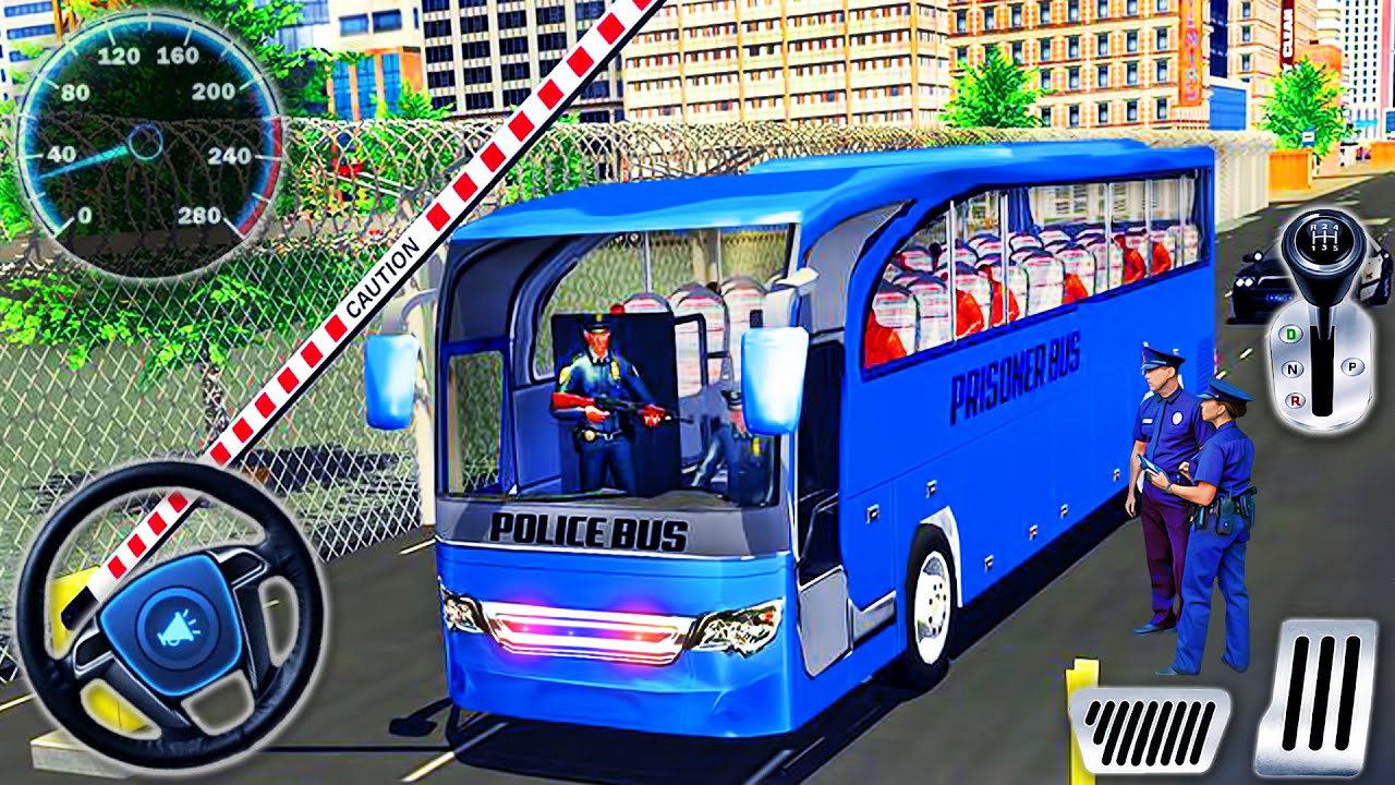 Police Bus Driving Simulator 2021 - Prisoner Bus Transporter Driver 3D - Android GamePlay